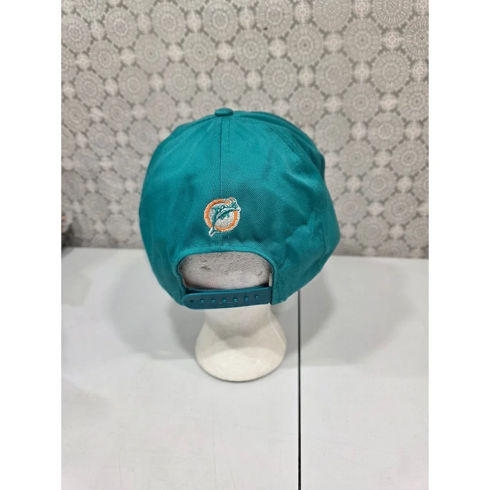 Miami Dolphins Snapback Hat‎ Teal Orange Embroidered NFL Football Logo Adult